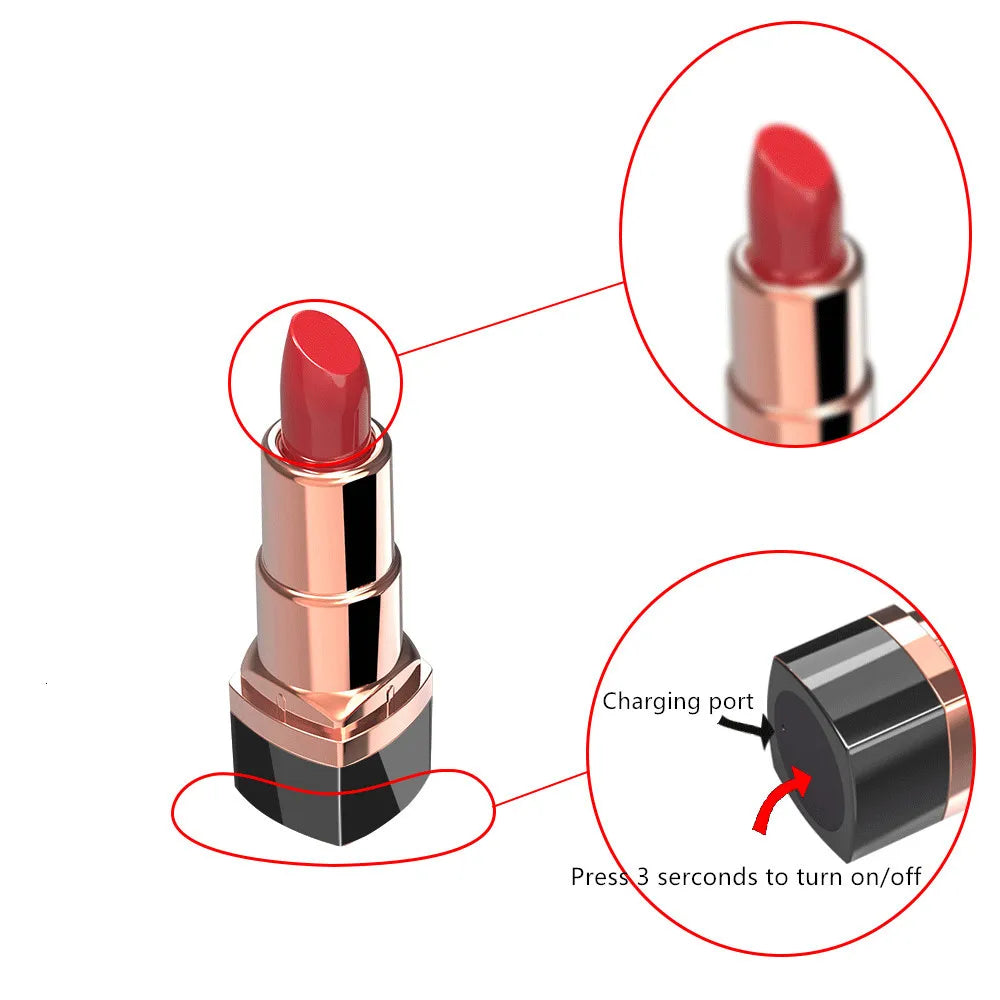 Lipstick Egg Skipping Bullet Vibrator Multi-speed Clitoris Mini Masturbation