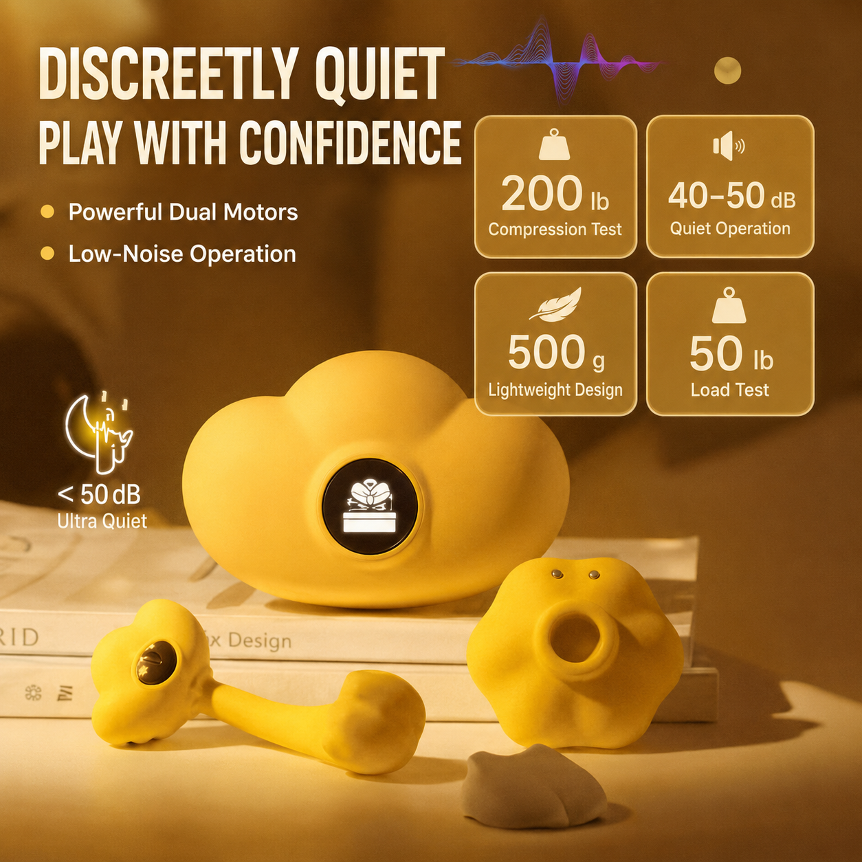 AAV Golden Mushroom Vibrator – Suction Massager for Women