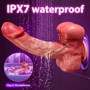 Zoom  5 In 1 Realistic Muscular Thrusting Rotation Dildo Wireless Control Vibrators With Suction Cup