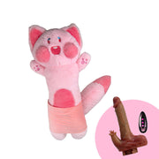 Plush Dildo Machine Thrusting Licking Dildo Machine Sex Toy With Remote Control