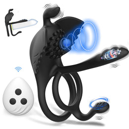 Penis Vibrating Ring Cock 3 in 1 Massage Delayed Ejaculation Citoral Stimulator Flirt Masturbation