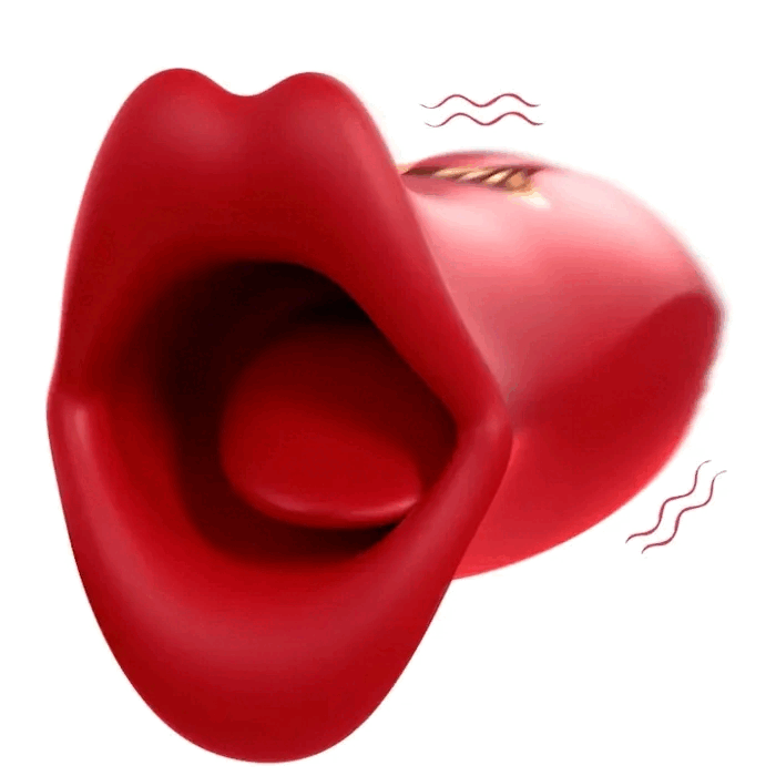Tongue licking multi-frequency vibration bite licking mouth fun vibrator