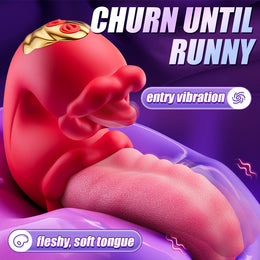 Simulated tongue licking vibrator female sex toy masturbator