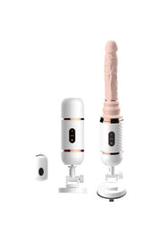 Fully automatic heating and retractable dildo for women