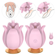 Rose multi-frequency vibrator for women's G-spot