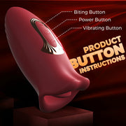 Tongue licking multi-frequency vibration bite licking mouth fun vibrator