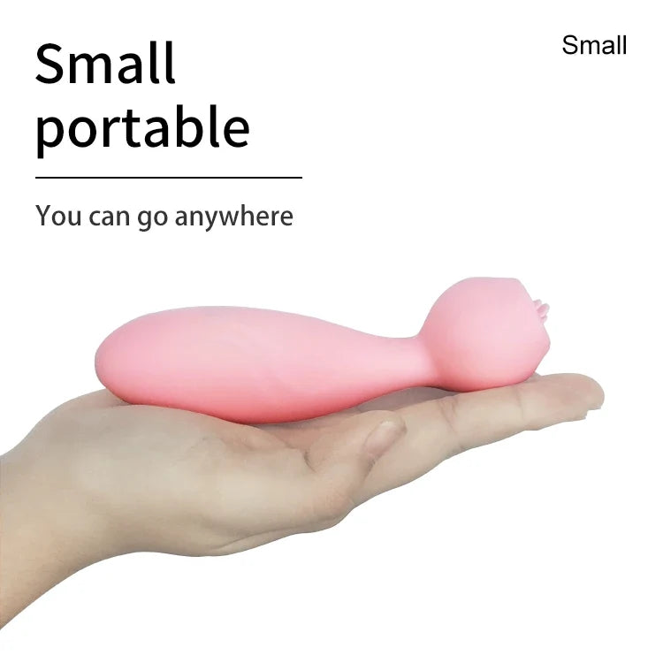 Pink Rose Tongue Clitoral Vibrator