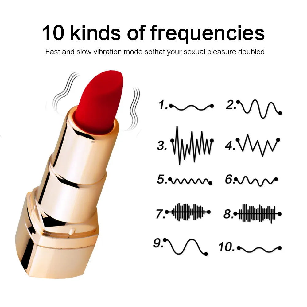 Lipstick Egg Skipping Bullet Vibrator Multi-speed Clitoris Mini Masturbation