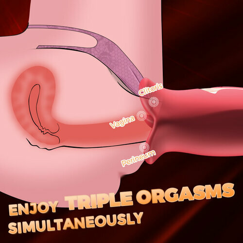 Tongue licking multi-frequency vibration bite licking mouth fun vibrator
