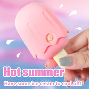 Ten Band Frequencies Female Masturbation Ice Cream Shape Licking G-spot Clit Vibrator