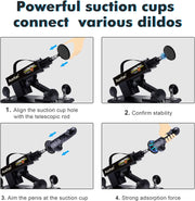 Sex machine with suction cup adapter automatic dildo machine
