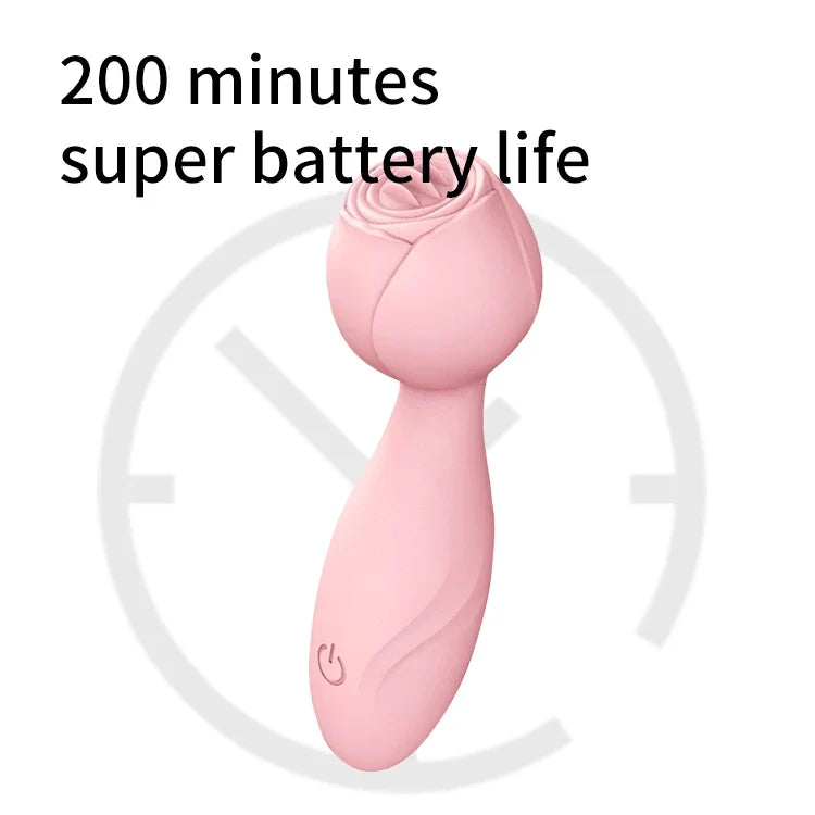 Pink Rose Tongue Clitoral Vibrator