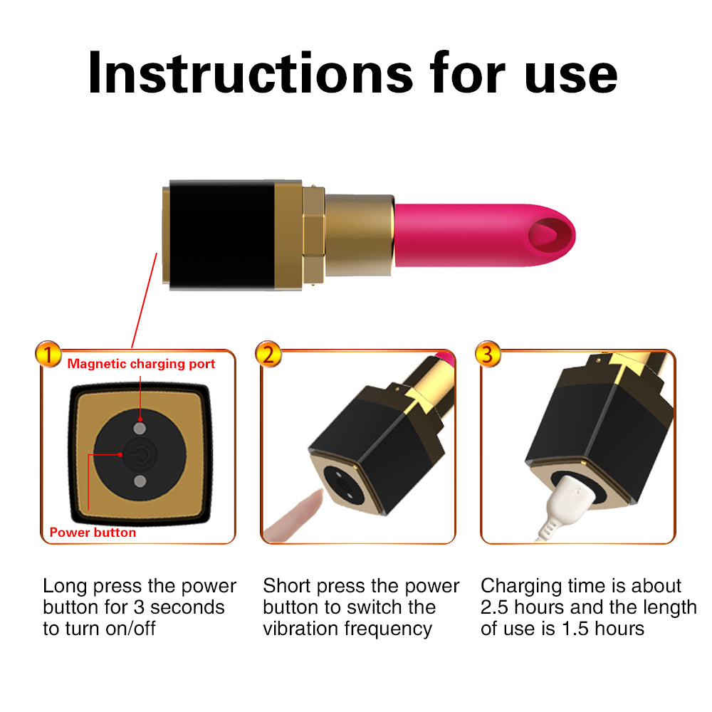 Lipstick Vibrating Massage Stick Women's Clitoris Stimulation