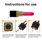 Lipstick Vibrating Massage Stick Women's Clitoris Stimulation