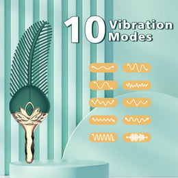 Flappy Feather - Clitoral Stimulator Body Massager Couple Sex Toy With 10 Modes Vibration