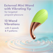 Clitoral Stimulator  Sucking Vibrating massager for women BLOOMING BLISS GREEN BLUSH