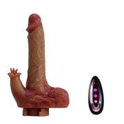 Pillow Cat-59.05in Plush Dildo Machine Thrusting Licking Dildo Machine Sex Toy With Remote Control
