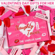 Couple Game Adults 54Pcs Pink Wooden Tower Game for Naughty Date Night Ideas