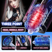Thrusting Cannon King SE 5 Speeds 10 Telescopic Male Masturbation | Powered by Leten