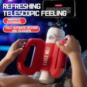 Fully automatic rotating telescopic aircraft cup for men
