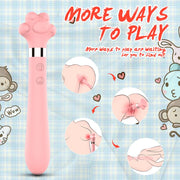 Cute Cat Paw 7 Flapping Clitoral G Spot Vibrator