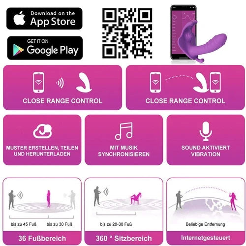 Vibrating Women Panties Massager Wearable Wireless APP Control Underwear