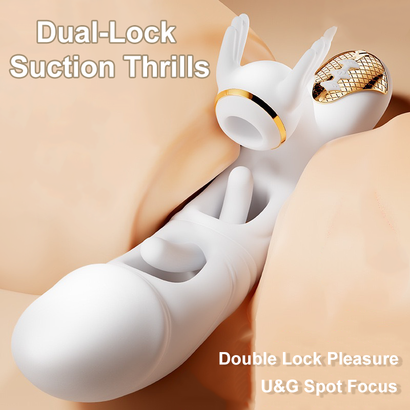 Women's Dual Stimulation Vibrator - G-Spot Insertion & Clit Suction Toy