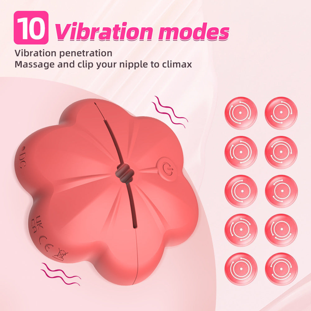Nipple Vibrator Clamp Remote Breast Clips Clit Stimulator Women
