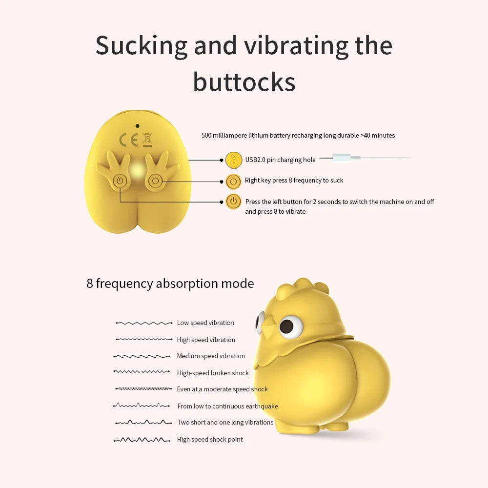 Chicken Sucking Vibrator Clitoris Stimulator Sex Toy