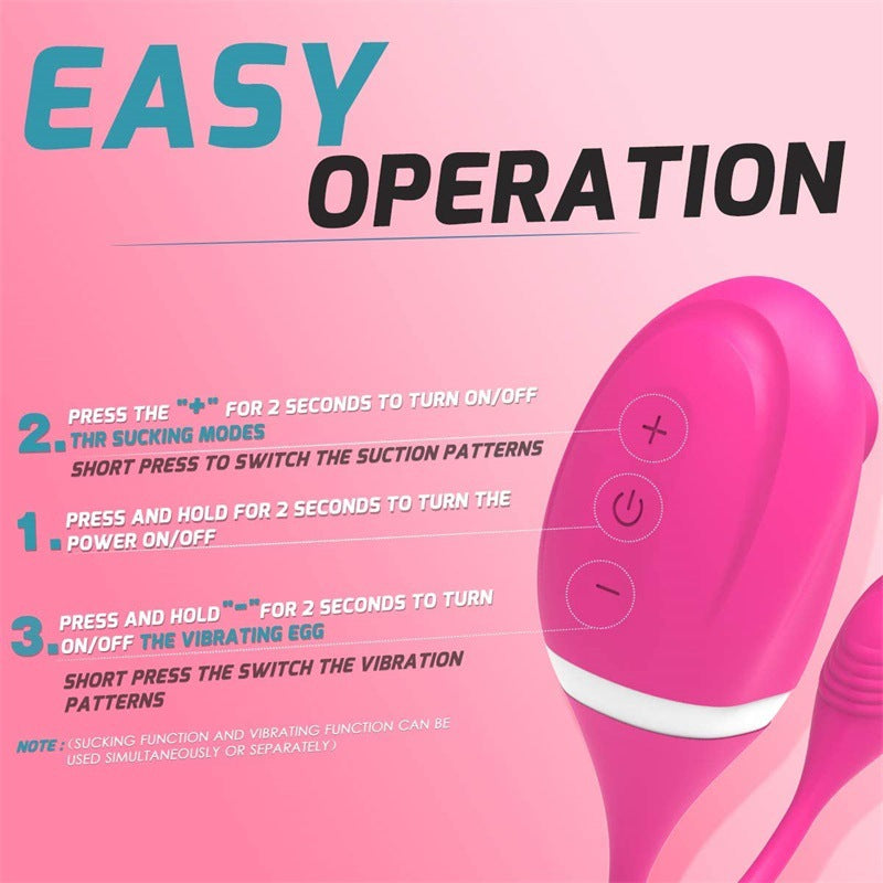 Sucking and Vibration Mini Bullet Egg