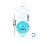 Love-shaped Crystal Wearable Butt Plug for Anal Sex