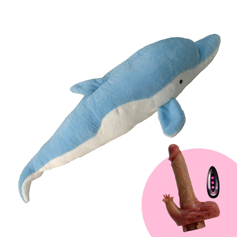 Plush Dildo Machine Thrusting Licking Dildo Machine Sex Toy With Remote Control