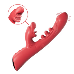 Kissing & Triple-Tap Vibrator – Clit & G-Spot Stimulation