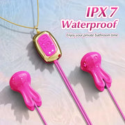 Rabbit Neck-hanging Nipple Clamps Vibrator With APP Control For Couple
