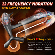 Bull Demon King Anal Toy Vibrator Male Prostate Massager Delay Ejaculation