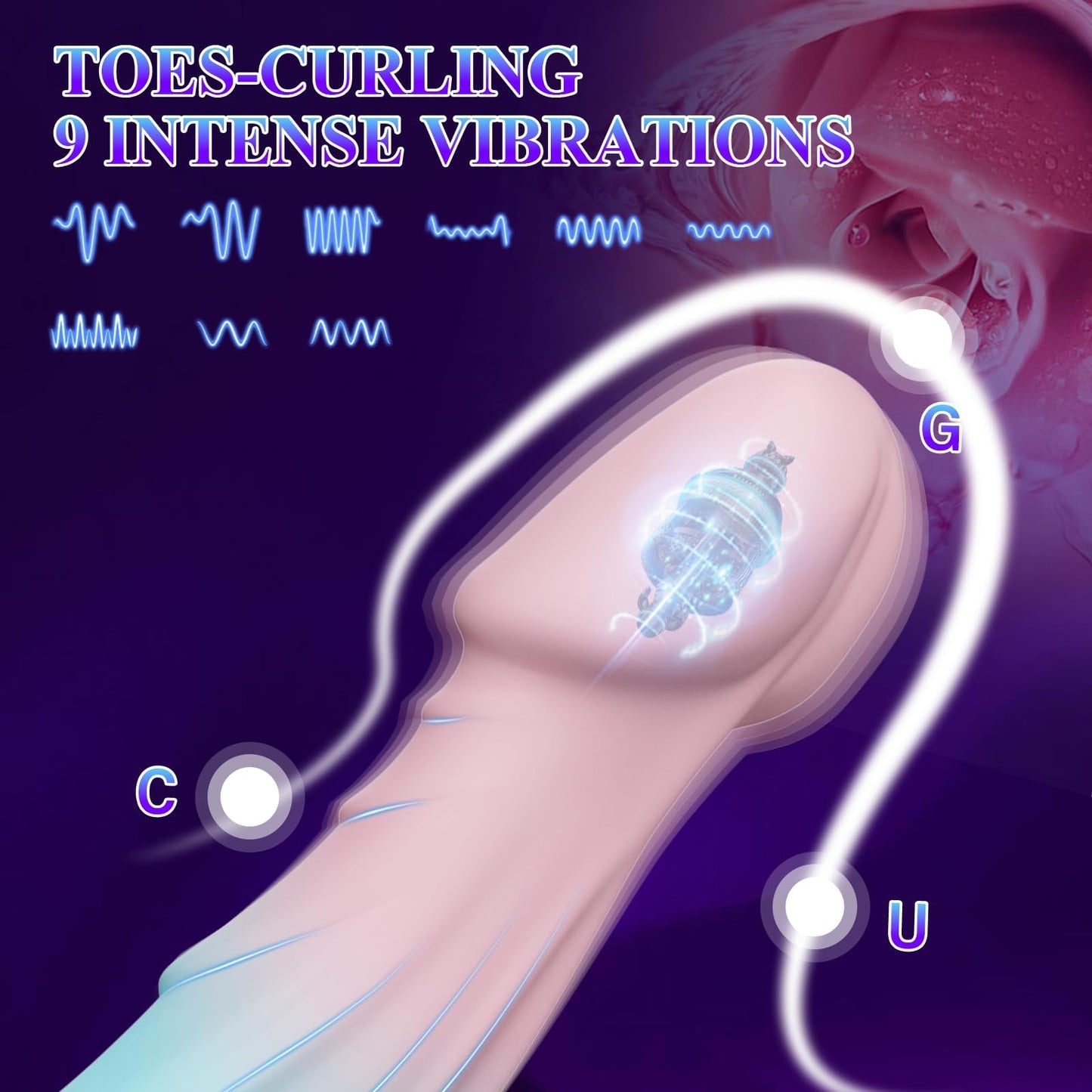 7.5” Realistic Silicone Dildo – Suction Cup, 9 Vibration Modes, Remote-Controlled, Waterproof & Rechargeable