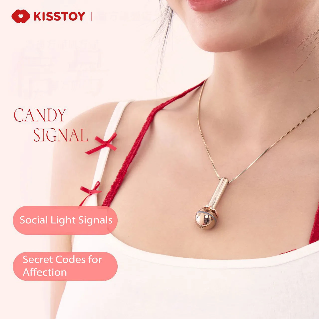 KISTOY® Signal Smart Vibrating Necklace – Wearable Intimate Massager with Remote Control