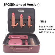 Auto Thrusting Vibration dildo Sex Machine Set With Storage Box
