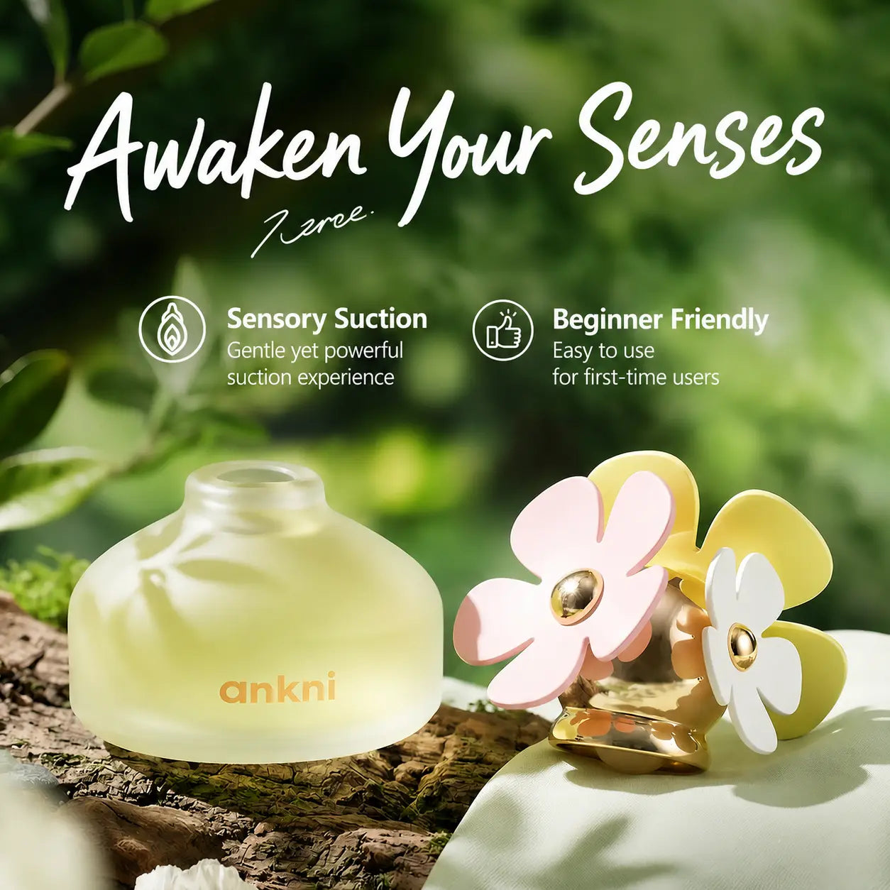 Ankni FaFa Blossom Smart Mini Massager – App-Controlled, 20 Modes, Waterproof, Whisper Quiet & USB Rechargeable