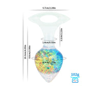 Love-shaped Crystal Wearable Butt Plug for Anal Sex