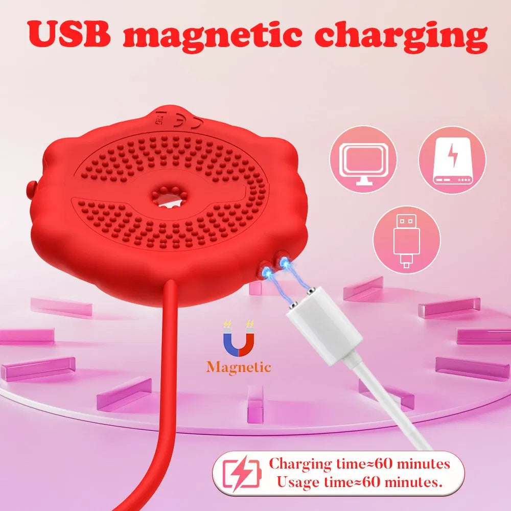 Nipple Vibe Women Sex Toy Boobs Massager for Nipple Vibrating Rose Toys with APP Control