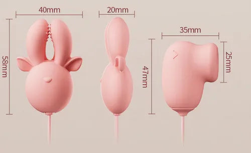 Multi-frequency vibration breast clamp