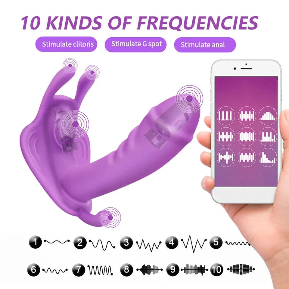 Vibrating Women Panties Massager Wearable Wireless APP Control Underwear