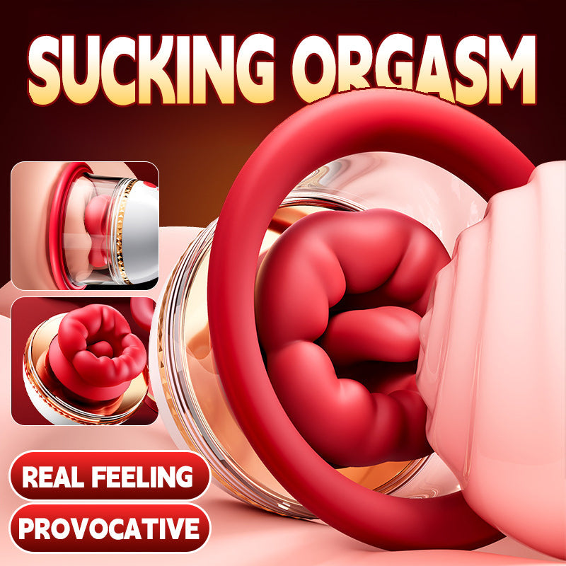 Angel Kiss Mouth Biting Vacuum Suction Breast Massager