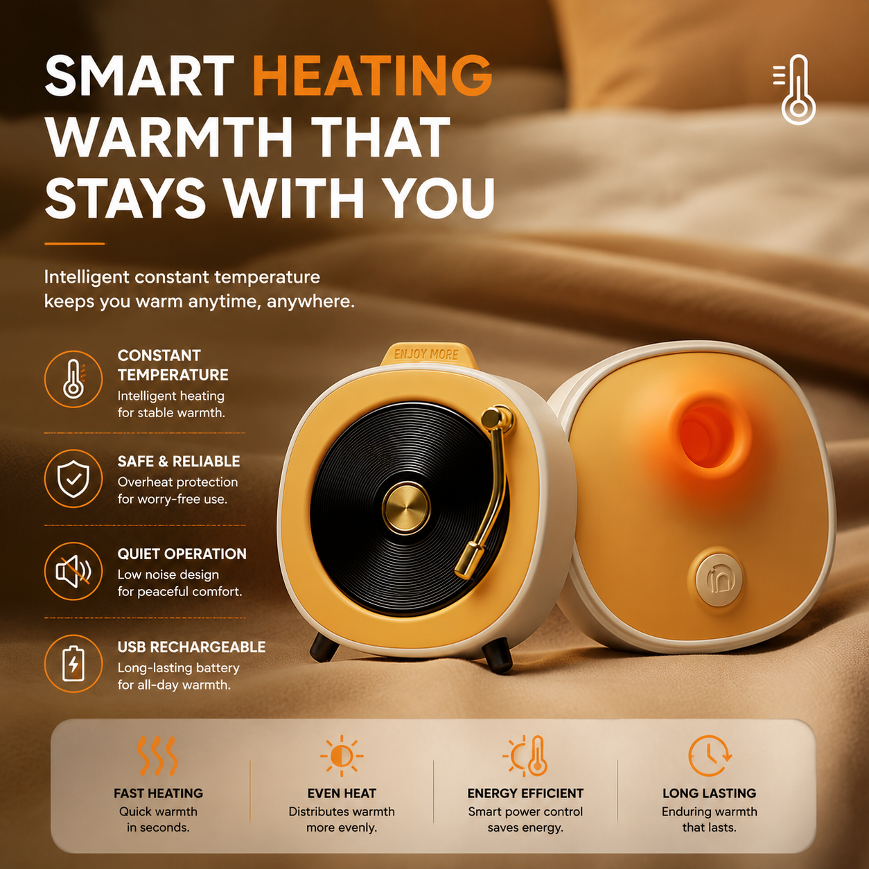 Liushengji AI Smart Swan Massager – Heated Suction Stimulation