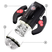 Titanium Warrior Pro Sucking Rotating Thrusting Male Masturbator