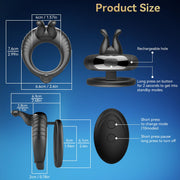 Bunny Ring IV Waterproof Male Sex Toys for Men Couples Cock Rings Adult Toys