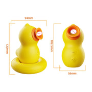 Licking duck tongue licking and sucking flirting vibrator