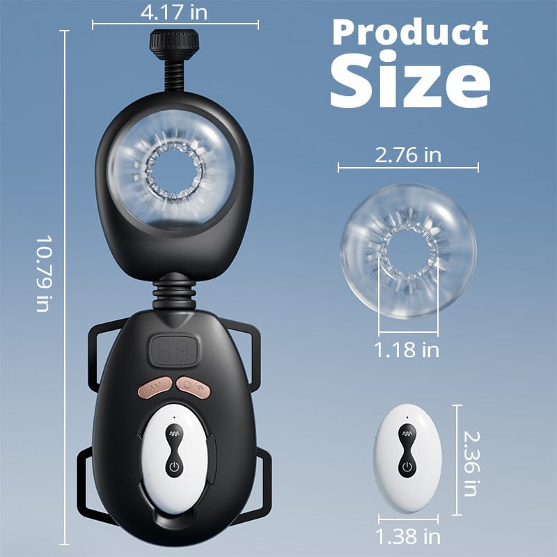 Darth Vader Wearable 9 Thrusting Vibration Male Masturbator With Remote