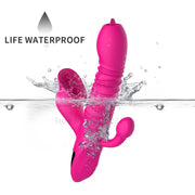 Automatic Telescopic vibrator for women G Spot Vibrador Tongue Licking Sucking sext toy for women Clitoris Stimulator Heat dildo